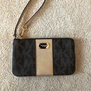 Micheal Kors logo wristlet